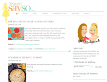 Tablet Screenshot of becauseisayso.com